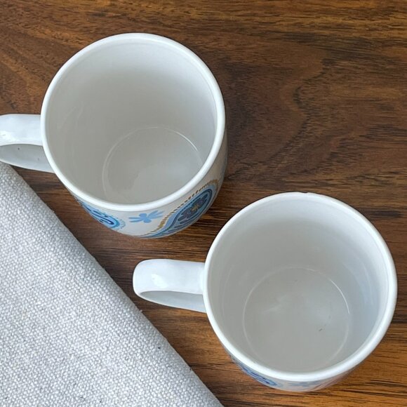 Royal Norfolk Blue Paisley 2 Mugs - Picture 12 of 15